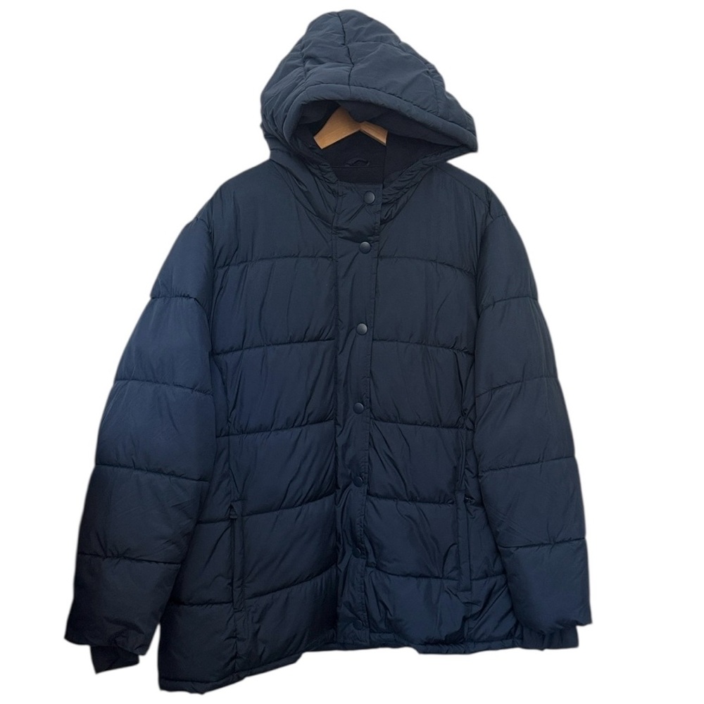 Amazon Essentials Men's Dark Blue Hooded Puffer Jacket Size 3X
